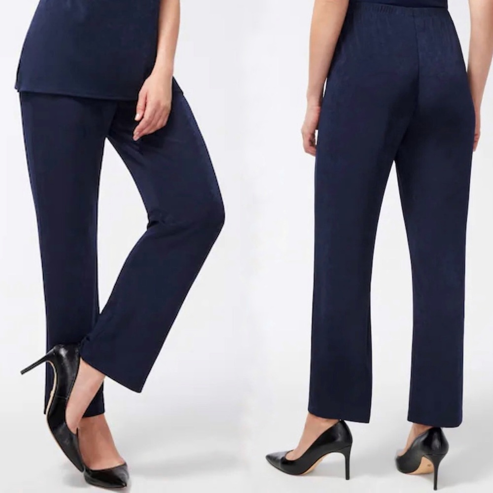 Chicos Travelers Classic No Tummy Pants Size 2 (L) Slinky Stretch Pants